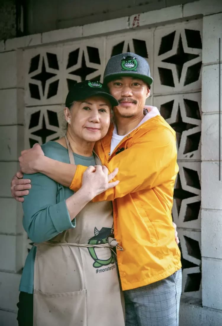 Owner Tee Tran with his mother Tina Le